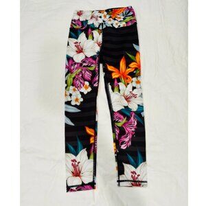 Miami Fitwear Floral Leggings 7/8 23" Small